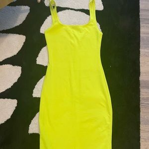 Zara neon summer tank top dress